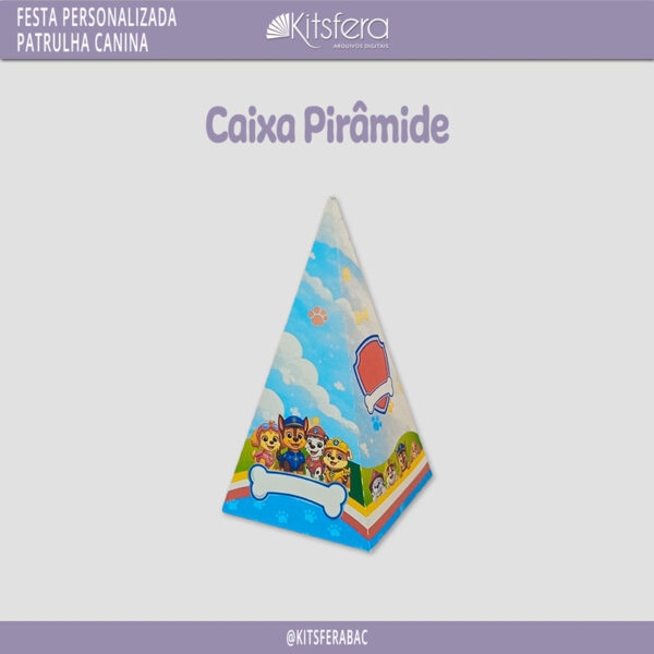 Caixa Pirâmide Patrulha Canina - Arquivo de Corte