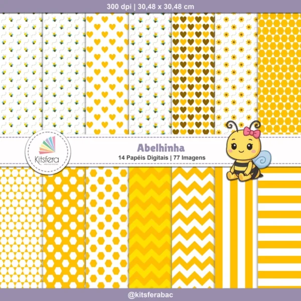 Papel Digital Abelhinha