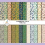 Papel digital Arabescos Floral Clássico
