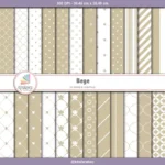 Papel Digital Bege (Papel Digital Creme)