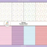 Papel Digital Flores Candy Color
