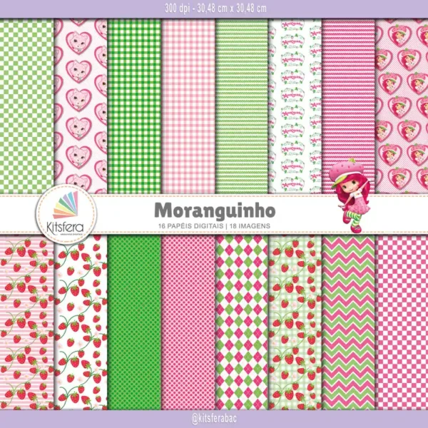 Papel Digital Moranguinho
