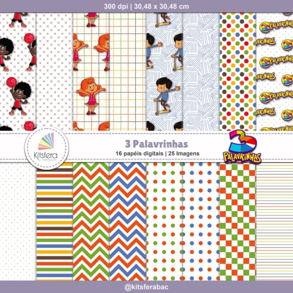 Papel Digital 3 Palavrinhas