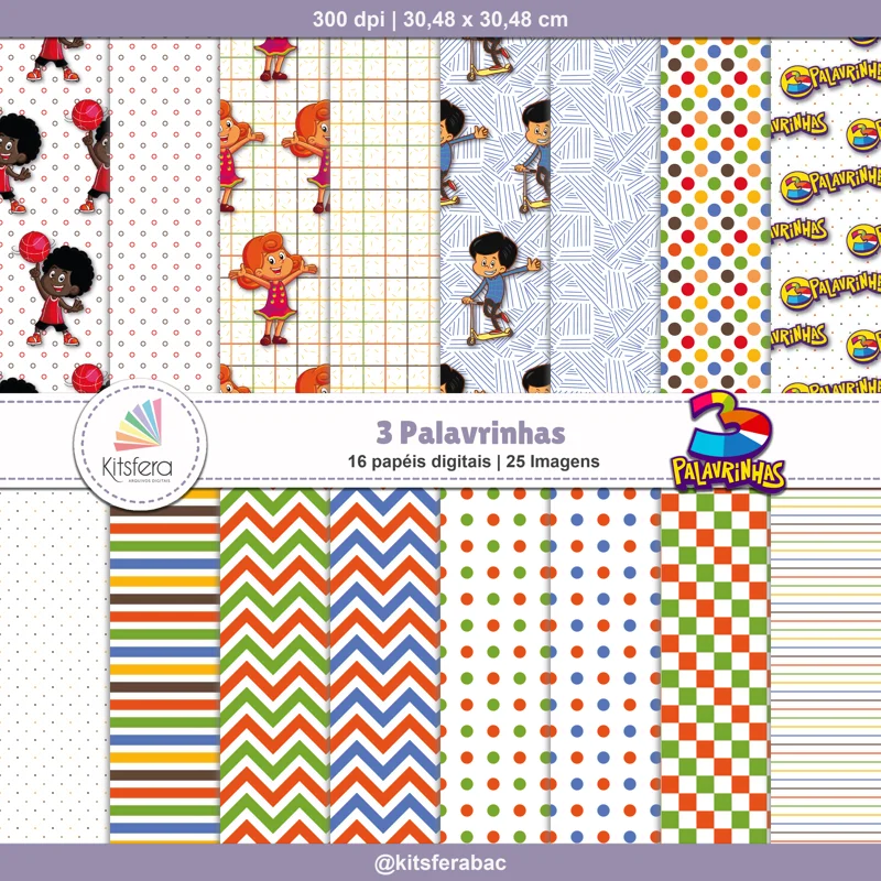 Papel Digital 3 Palavrinhas