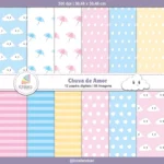 Papel Digital Chuva de Amor