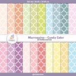 Papel Digital Marroquino Candy Color