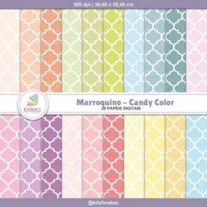 Papel Digital Marroquino Candy Color