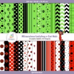 Papel Digital Miraculous Ladybug e Cat Noir