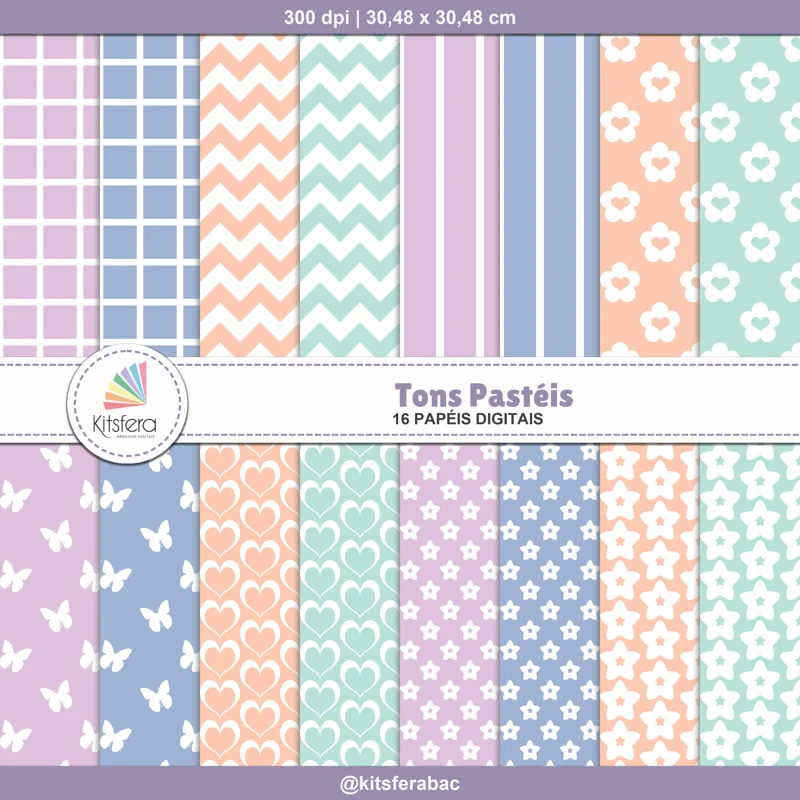 Papel Digital Tons Pastéis