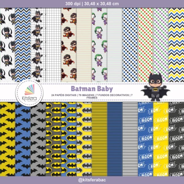 Papel Digital Batman Baby