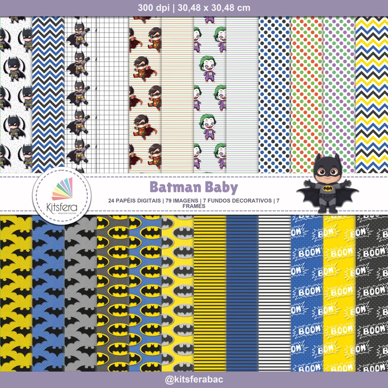 Papel Digital Batman Baby