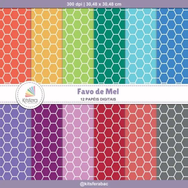 Papel Digital Favo de Mel