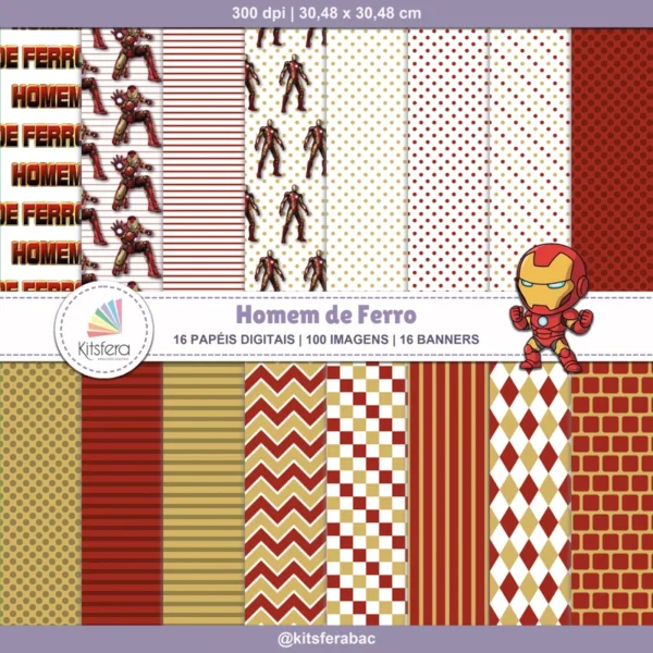 Papel Digital Homem de Ferro